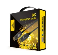 CABLE DISPLAY PORT 20M AOC/PREM CC-DP8K-AOC-20M GEMBIRD