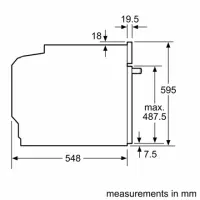 Bosch | Oven | HBG7721B1 | 71 L | Electric | Pyrolysis | Touch | Convection | Height 59.5 cm | Width 59.4 cm | Black – pilt 3