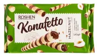 Vahvlirullid Konafetto ROSHEN sarapuupähklitäidisega 140g (kogus 2 tükki)