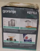 SALE OUT. GoGorenje K15DWW Kettle, Electric, Capacity 1.5 L, Power 2200 W, Plastic, White | Kettle | K15DWW | Electric | 2200 W | 1.5 L | Plastic + metal | 360° rotational base | White | DAMAGED PACKAGING | Gorenje Kettle | K15DWW | Electric | 2200 W | 1.5 L | Plastic + metal | 360° rotational base | White | DAMAGED PACKAGING – pilt 2