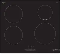 Bosch Hob | PIE611BB5E | Induction | Number of burners/cooking zones 4 | Touch | Timer | Black | Display