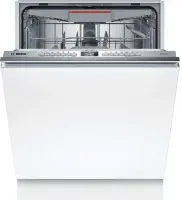 Bosch Dishwasher | SMV4EMX71S | Built-in | Width 60 cm | Number of place settings 14 | Number of programs 6 | Energy efficiency class B | Display | AquaStop function | White