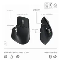 KEYBOARD +MOUSE COMBO MXKEYS S/BLACK 920-011614 LOGITECH – pilt 16