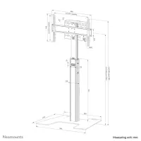 Neomounts FL45S-825BL1 infoekraani kinnitus 190,5 cm (75") Must – pilt 20