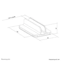 Neomounts NSLS300BLACK sülearvuti raam & alus Sülearvuti alus Must 43,2 cm (17")