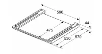 Bosch | Stacking kit with pull-out shelf | WTZ27500