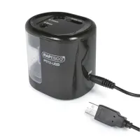Pliiatsiteritaja Rapesco, elektriline, must