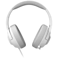 LORGAR Noah 101, Gaming headset with microphone, 3.5mm jack connection, cable length 2m, foldable design, PU leather ear pads, size: 185*195*80mm, 0.245kg, white – pilt 7
