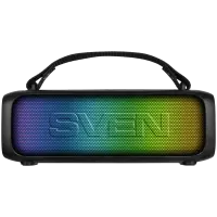 Speaker 2.0 portable SVEN PS-235, black (12W, TWS, ), power output 2x6W (RMS), Bluetooth, FM, USB, lithium 1500mA*h – pilt 3