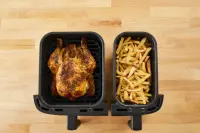 TEFAL Fryer | EY905D10 | Capacity 5.2+3.1 L | Hot air technology | Stainless Steel/Black – pilt 2