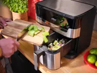 TEFAL Fryer | EY905D10 | Capacity 5.2+3.1 L | Hot air technology | Stainless Steel/Black – pilt 4