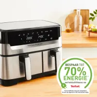 TEFAL Fryer | EY905D10 | Capacity 5.2+3.1 L | Hot air technology | Stainless Steel/Black – pilt 19