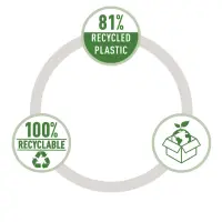 Väike klammerdi Leitz  Recycle, 10 lehte, must