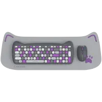 CANYON HSET-W6 EN Keyboard+Mouse Kitty Edition AAA+АА Wireless Violet