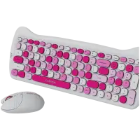 CANYON HSET-W6 EN Keyboard+Mouse Kitty Edition AAA+АА Wireless Pink – pilt 2