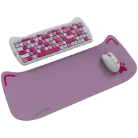 CANYON HSET-W6 EN Keyboard+Mouse Kitty Edition AAA+АА Wireless Pink – pilt 6
