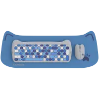 CANYON HSET-W6 EN Keyboard+Mouse Kitty Edition AAA+АА Wireless Blue