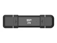 Silicon Power Portable External SSD | DS72 | 1000 GB | USB Type-A, USB Type-C 3.2 Gen 2 | Black