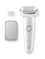 Braun Epilator | SES9000 Silk-epil 9 SkinSpa | Operating time (max) 50 min | Number of power levels 2 | Wet & Dry | White/Pink