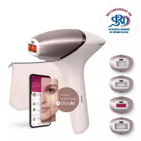 Philips IPL Hair Removal Device with SenseIQ | BRI977/00 Lumea 9900 Series | Bulb lifetime (flashes) 450.000 | Number of power levels 5 | Rose – pilt 7