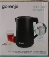 SALE OUT.  | Gorenje Kettle | K15DWBK | Electric | 2200 W | 1.5 L | Stainless steel | 360° rotational base | Black | DAMAGED PACKAGING, SCRATCHED – pilt 11