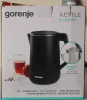 SALE OUT.  | Gorenje Kettle | K15DWBK | Electric | 2200 W | 1.5 L | Stainless steel | 360° rotational base | Black | DAMAGED PACKAGING, SCRATCHED – pilt 19