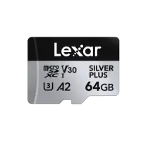 Lexar | SILVER PLUS | 64 GB | microSDXC | Flash memory class 10