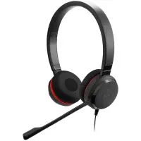 JABRA EVOLVE 20 MS Stereo USB Headband, Noise cancelling, USB connector, with mute-button and volume control on the cord, with foam ear cushion, Microsoft optimized
