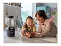 Philips Blender | HR2291/01 3000 Series | Tabletop | 600 W | Jar material Glass | Jar capacity 2 L | Ice crushing | Black – pilt 4