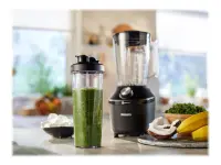 Philips Blender | HR2291/01 3000 Series | Tabletop | 600 W | Jar material Glass | Jar capacity 2 L | Ice crushing | Black – pilt 15