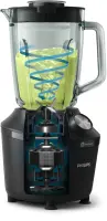 Philips Blender | HR2291/01 3000 Series | Tabletop | 600 W | Jar material Glass | Jar capacity 2 L | Ice crushing | Black – pilt 20