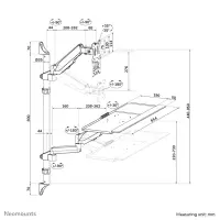 NEOMOUNTS wall mounted sit-stand – pilt 8