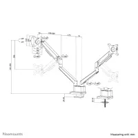 NEOMOUNTS Next Slim Desk Mount double – pilt 15