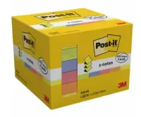 Z- märkmepaber Post-it® , erinevad neoonvärvid, 76 mm x 76 mm, 6 padjakest/pakk – pilt 3