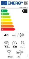 Candy | Washing Machine | CO 474TWM6/1-S | Energy efficiency class A | Front loading | Washing capacity 7 kg | 1400 RPM | Depth 49 cm | Width 60 cm | Digital | Wi-Fi | White