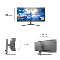 Philips | 34M2C6500/00 Evnia 6000 | 34 " | LED | WQHD | 21:9 | 175 Hz | 0.03 ms | 3440 x 1440 pixels | HDMI ports quantity 2 – pilt 24