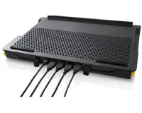 Targus Stand | Chill Mat with 4 USB-A Port Hub - for up to 16-inch Laptops | Black/Grey