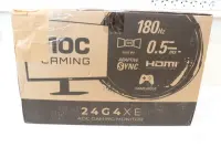 SALE OUT. AOC | 24G4XE | 23.8 " | IPS | 16:9 | 180 Hz | 1 ms | 1920 x 1080 pixels | HDMI ports quantity 2 | Warranty 6 month(s) | NO ORIGINAL PACKAGING, USED