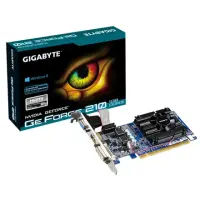 Gigabyte GV-N210D3-1GI (rev. 6.0) NVIDIA, 1 GB, GeForce 210, DDR3-SDRAM, PCI Express 2.0, Cooling type Active, HDMI ports quantity 1, Memory clock speed 1200 MHz, VGA (D-Sub) ports quantity 1, Processor frequency 520 MHz