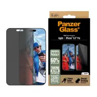 PanzerGlass ® Privacy Screen Protector iPhone 16 Pro Max | Ultra-Wide Fit w. EasyAligner Selge ekraanikaitse Apple 1 tk