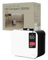 Mill | Compact PTC Fan Heater | CUS1800MECW | PTC Fan | 1800 W | Number of power levels 3 | Suitable for rooms up to 10-30 m² | White – pilt 5