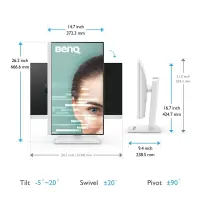 Benq | GW2790QT | 27 " | IPS | 16:9 | 75 Hz | 5 ms | 2560 x 1440 pixels | 350 cd/m² | HDMI ports quantity 1 | White