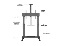Multibrackets 3120 telerikinnitus 2,79 m (110") Must – pilt 12