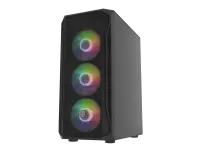 Fury PC Case | SHOBO SH4F RGB | Midi-Tower | Black – pilt 11