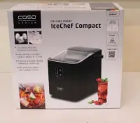 SALE OUT. | Caso | Ice Cube Machine | IceChef Compact | Power 120 W | Black | DAMAGED PACKAGING