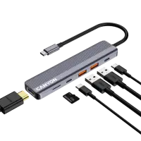 CANYON hub DS-17 6in1 4k USB-C Grey