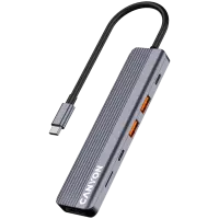 CANYON hub DS-17 6in1 4k USB-C Grey – pilt 4