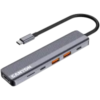 CANYON hub DS-17 6in1 4k USB-C Grey – pilt 6