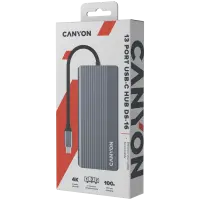 CANYON hub DS-16 13in1 4k USB-C Grey
