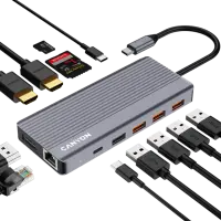 CANYON hub DS-16 13in1 4k USB-C Grey – pilt 7
